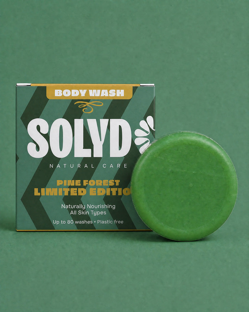 Body Wash Bar Pine Forest van SOLYD met verpakking