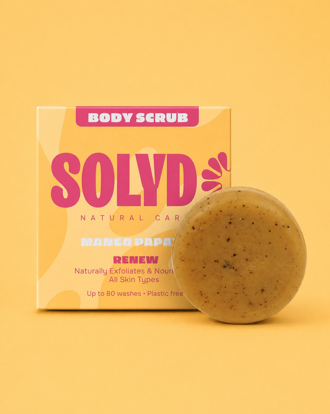 Body Scrub Bar Mango Papaya