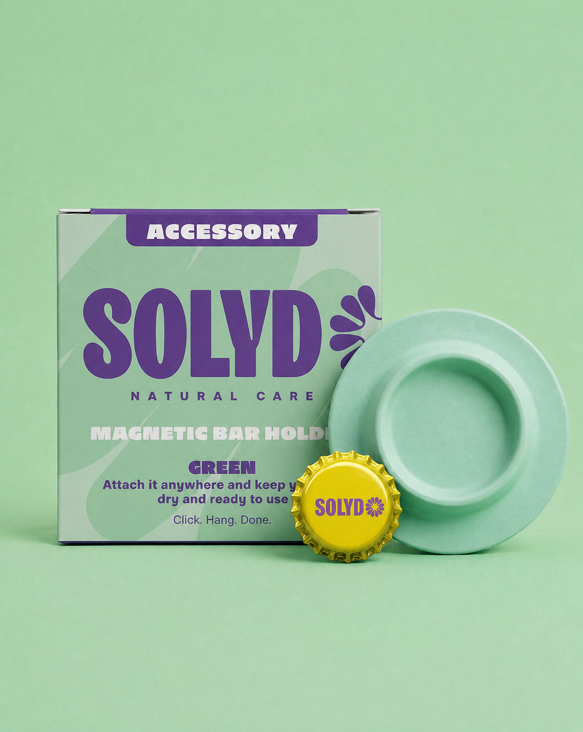 Magnetic Bar Holder Green